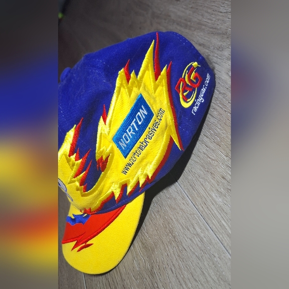 Vintage Richard Petty #43 Pinwheel Snapback Hat Norton Nascar - Picture 4 of 8